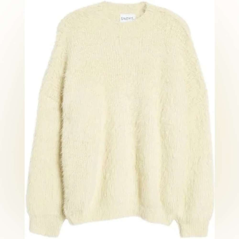 SNDYS Cozy Cream Fuzzy Women's Sweater